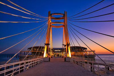 Low angle view of bridge against sky