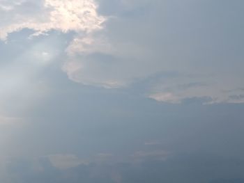 Low angle view of clouds in sky