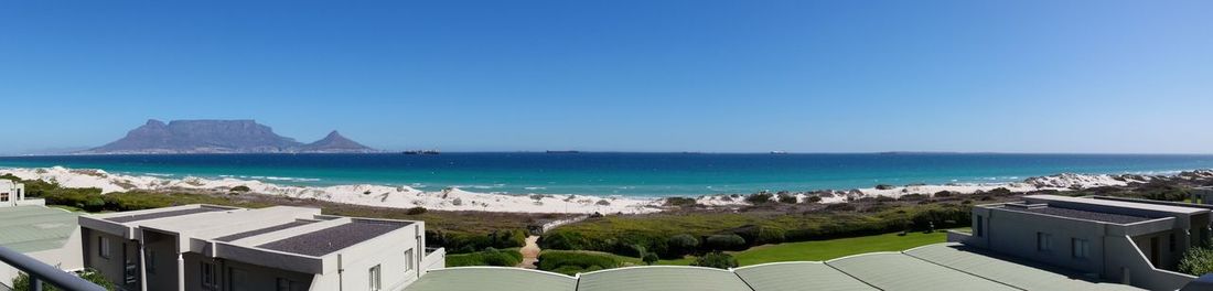 Panoramic view of beach