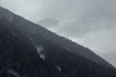 Low angle view of mountain against sky