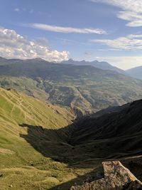 Aerial view of landscape against sky