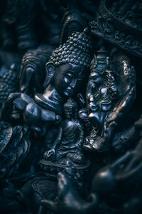 Close-up of statues