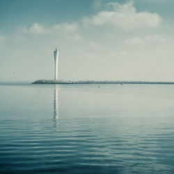 Scenic view of sea against sky