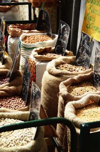 Close-up of food for sale at market stall