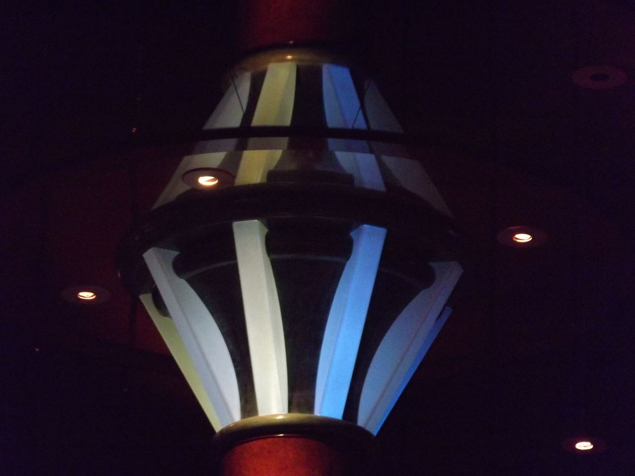 LOW ANGLE VIEW OF ILLUMINATED LIGHT AGAINST SKY