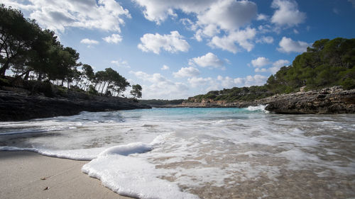 Scenic view of sea against sky