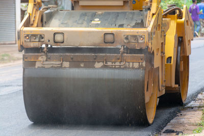 Asphalt road construction