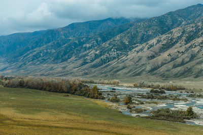 Scenic view of landscape against sky