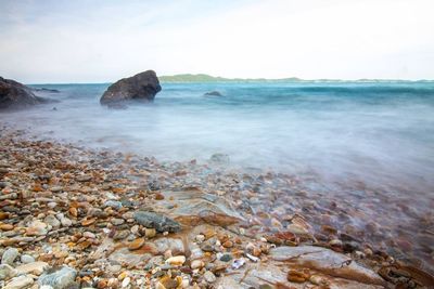 Scenic view of sea against sky