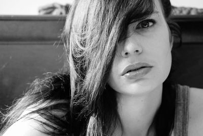 Portrait of young woman