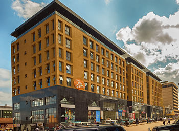 Low angle view of building against sky