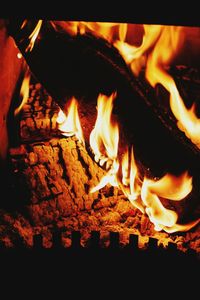 Close-up of fire