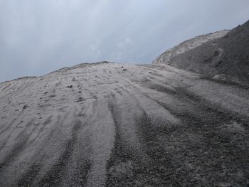 Scenic view of desert against sky