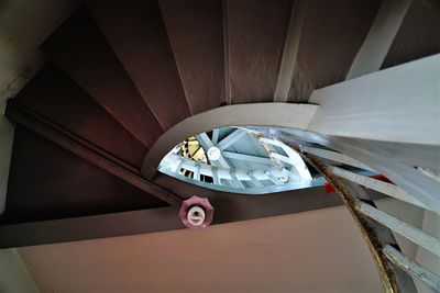 High angle view of ceiling