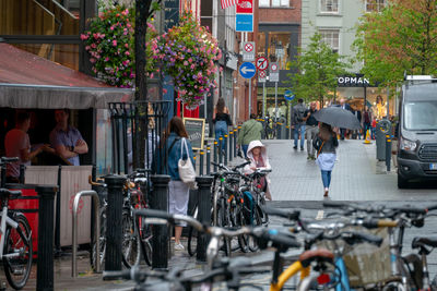 People on city street