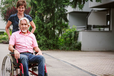 Portrait of a smiling young couple