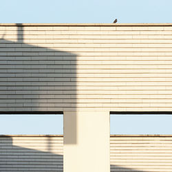 Low angle view of building against clear sky