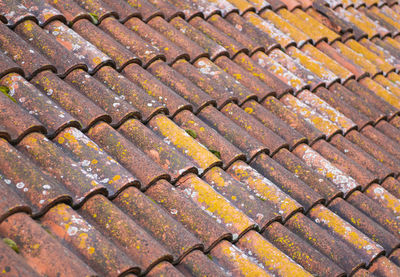 Full frame shot of roof tiles