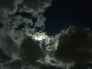 Low angle view of storm clouds in sky