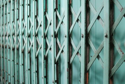 Full frame shot of closed gate