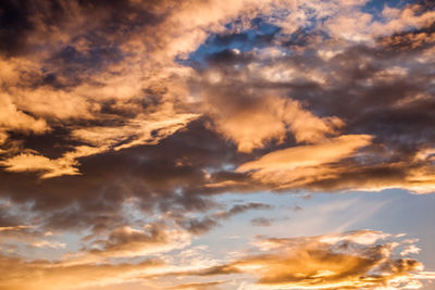 Low angle view of clouds in sky