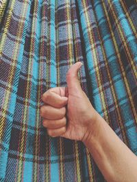 Close-up of human hand