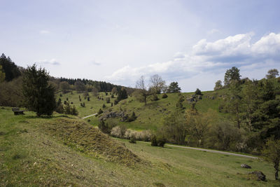 Countryside landscape against the sky