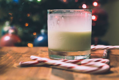 Close-up of drink on table