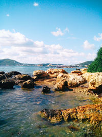 Scenic view of sea against sky