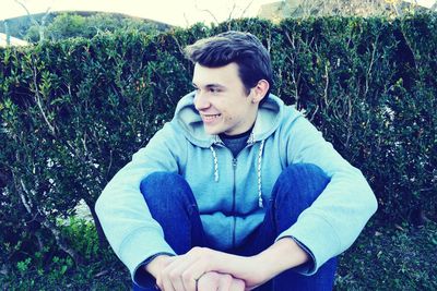 Portrait of a smiling young man