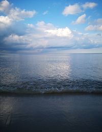 Scenic view of sea against sky