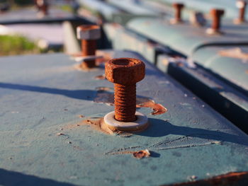 Close-up of rusty metal