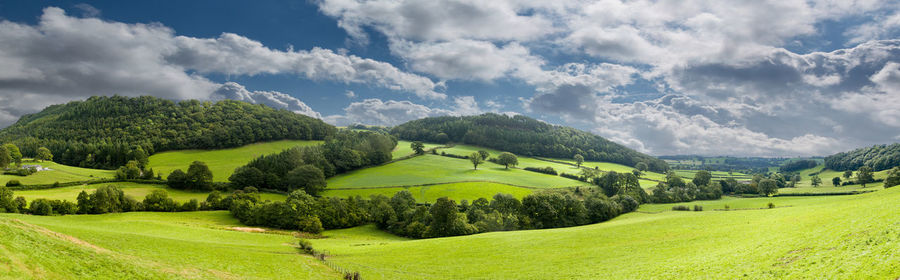 Panoramic view of landscape against sky