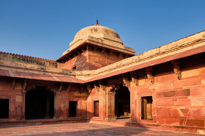 View of historical building against clear sky