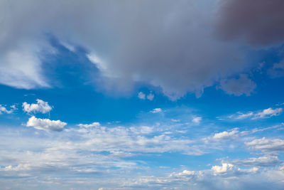 Low angle view of clouds in sky