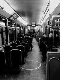 Empty seats in bus