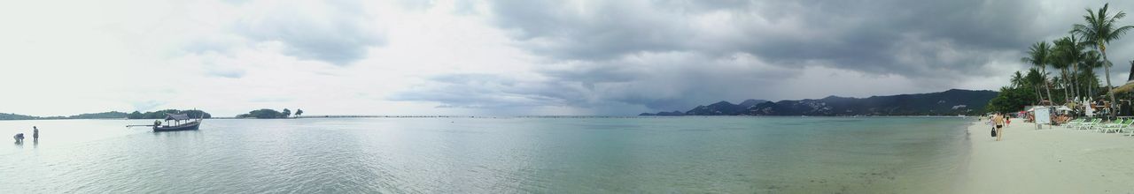 Panoramic view of sea against sky