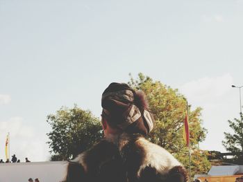 Woman standing in park