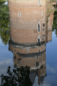 Reflection of building in lake