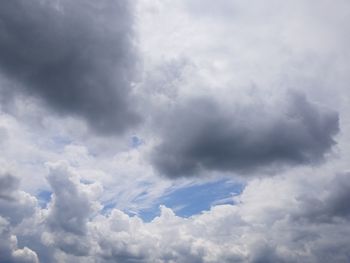 Low angle view of clouds in sky