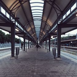 Railroad station platform