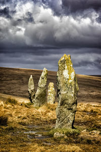 Dramatic sky over landscape