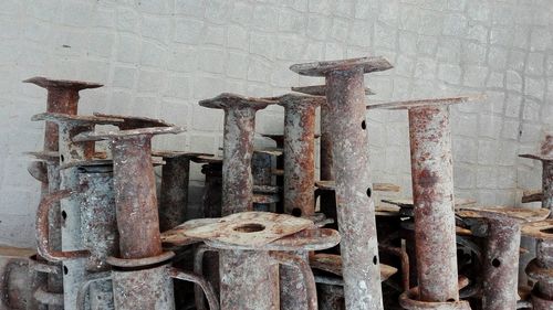 Old rusty machine part