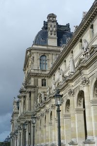 Low angle view of historical building against sky