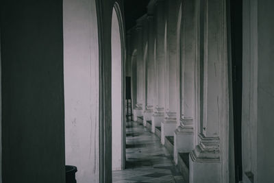 Empty corridor of building