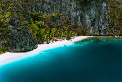 Scenic view of coastline