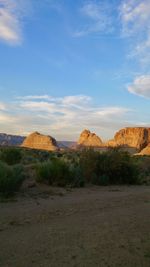 Rock formations in a desert