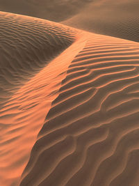 Sand dune in desert