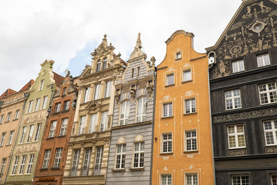 Gdansk poland - may 2022 dluga street - ulica dluga on the old town. old architecture historical