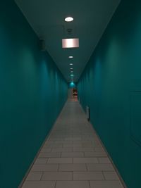 Empty corridor of building